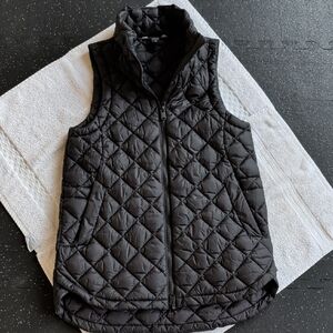 Athleta Black Quilted Vest
